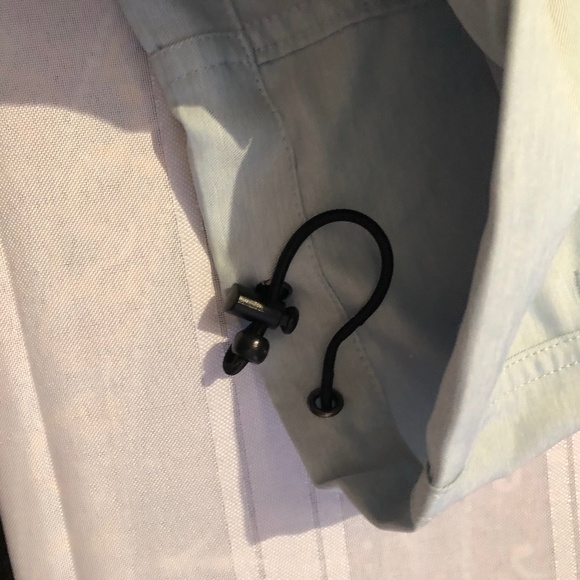 GREG NORMAN MENS LARGE JACKET LIGHT BLUE POCKETS - Picture 8 of 12